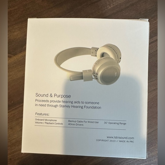 NIB - LSTN Sound Co. Bardot Wireless Headphones in Sand - Picture 8 of 8